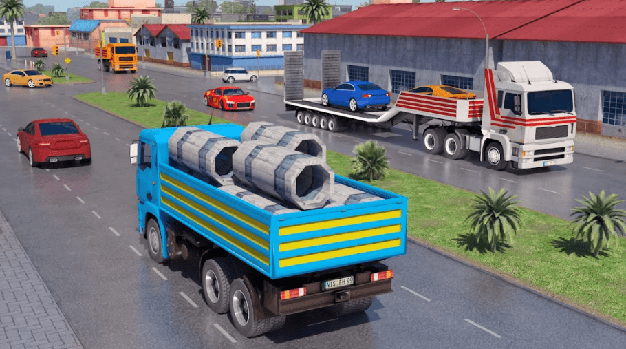 欧洲货运卡车模拟器3D中文汉化版
